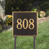 11" Square Lawn Address Plaque 