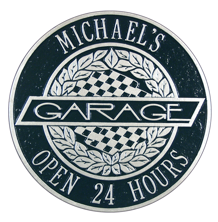 Victory Lane Garage Plaque