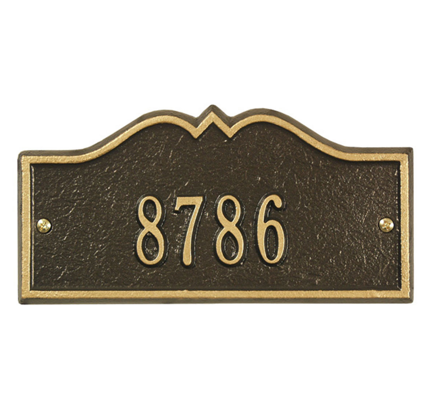 Hillsboro Wall Address Plaque (Petite Size) 