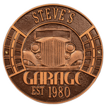Vintage Car Garage Plaque