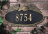 Eagle Oval Wall Address Plaque 