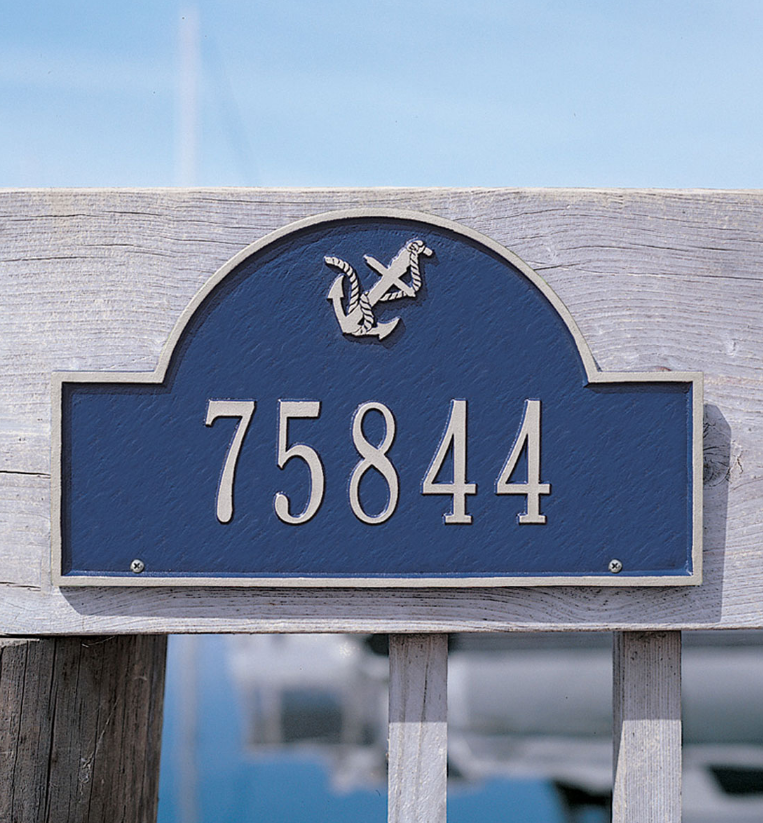 Anchor Arch Wall Address Plaque 