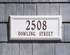 Springfield Rectangle Wall Address Plaque (Estate Size) 