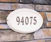 Concord Oval Wall Address Plaque (Standard Size) 