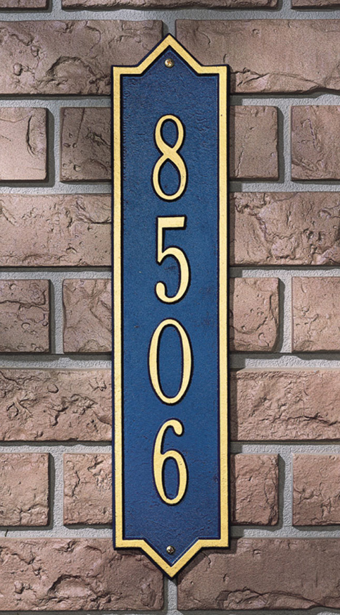 Norfolk Vertical Wall Address Plaque (Standard Size) 