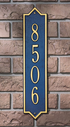 Norfolk Vertical Wall Address Plaque (Standard Size) 