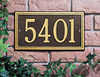 Double Line Wall Address Plaque (Standard Size) 
