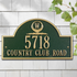 Monogram Golf Arch Wall Address Plaque 