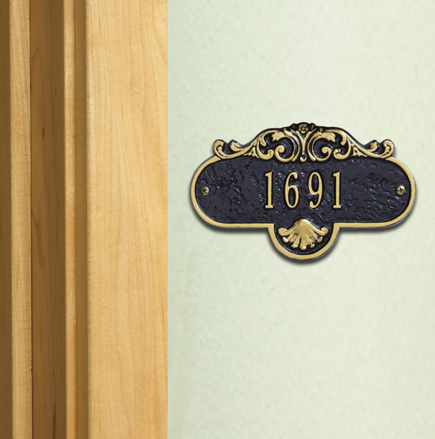Rochelle Wall Address Plaque (Petite Size) Whitehall ProductsOutside The Box Home & Garden Décor