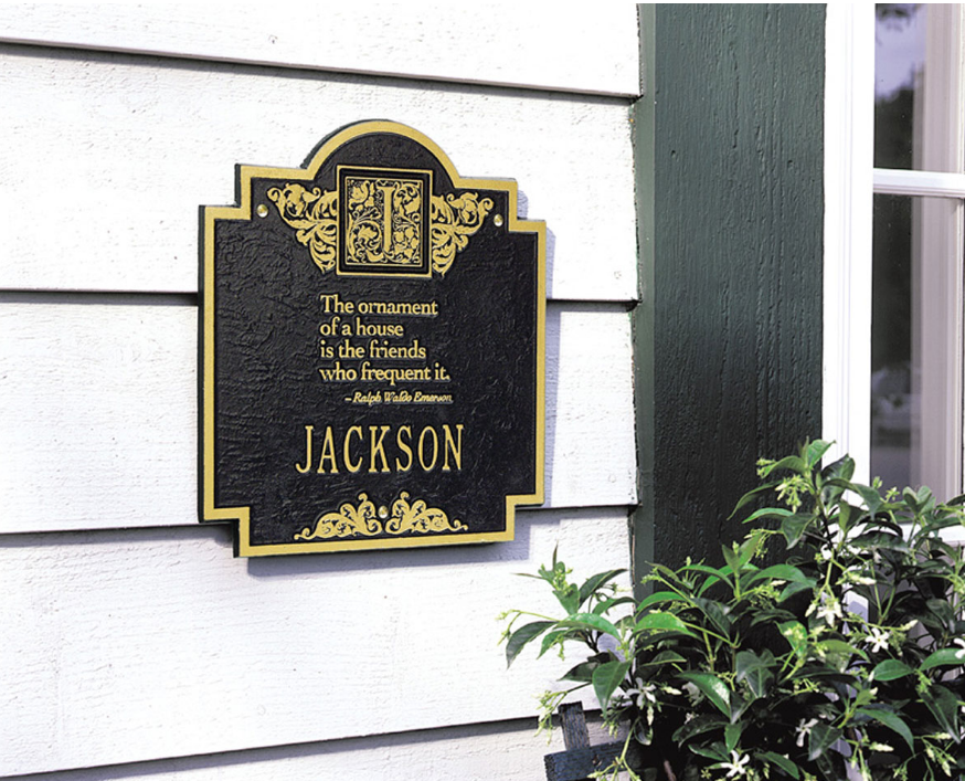 Emerson Monogram Wall Plaque 