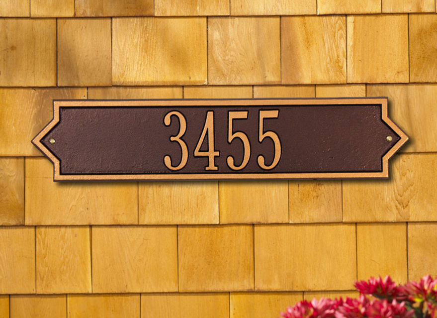 Norfolk Horizontal Wall Address Plaque (Standard Size) 
