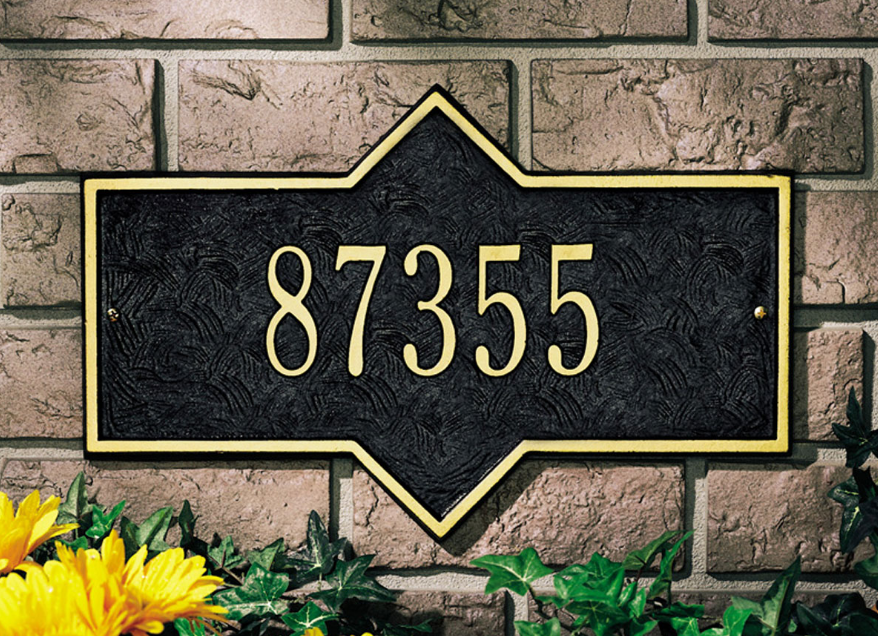 Hampton Wall Address Plaque (Standard Size) 