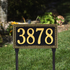 Egg & Dart Lawn Address Plaque (Standard Size) 