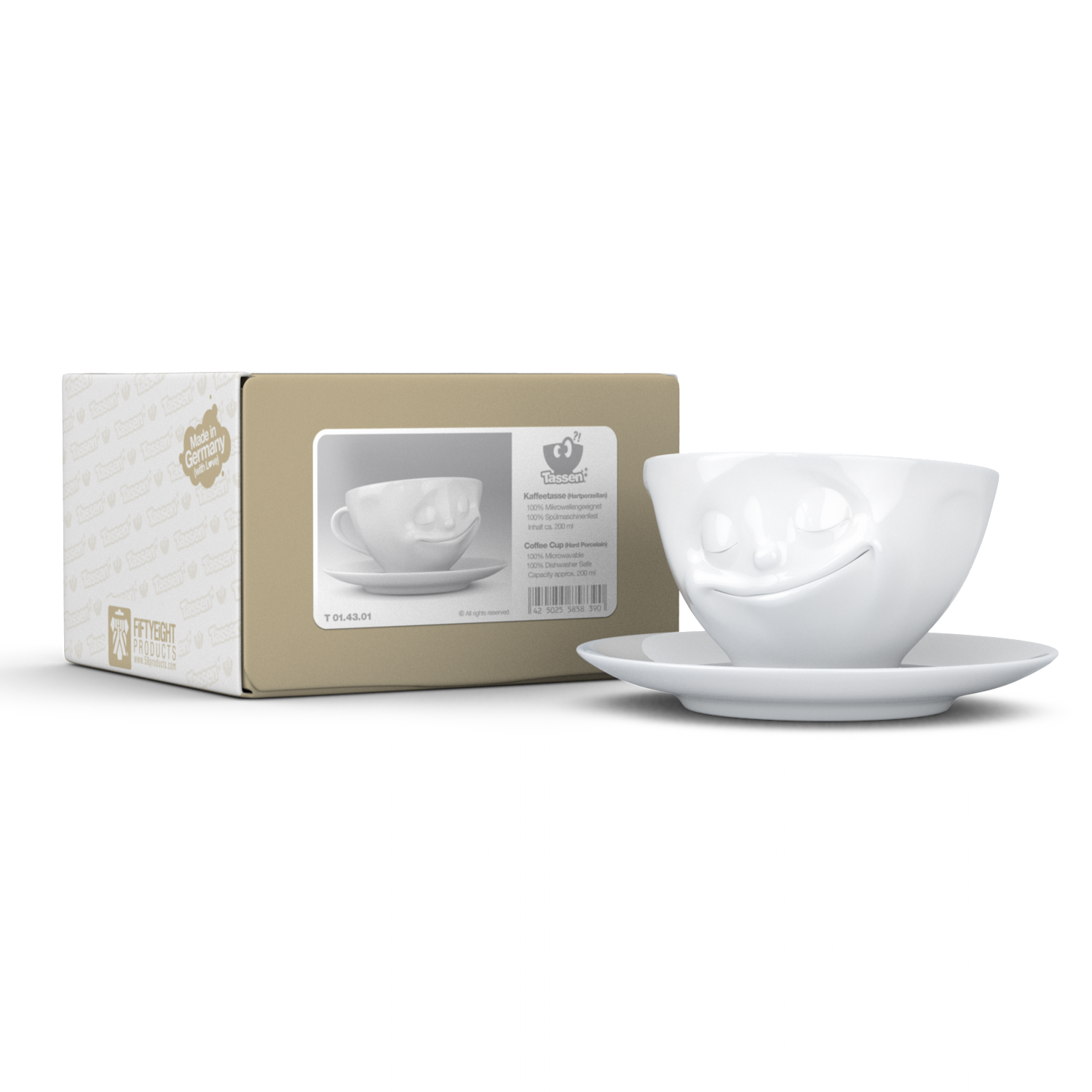 TASSEN Happy Coffee Cup & Saucer