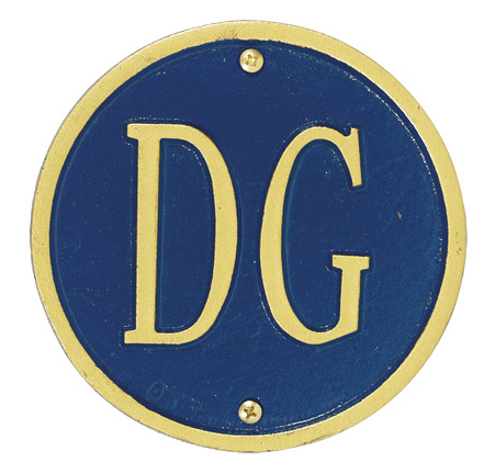 Morning Glory Oval Wall Address Plaque 