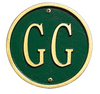 Golf Emblem Wall Address Plaque 