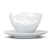 TASSEN Grinning Coffee Cup & Saucer