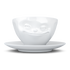 TASSEN Grinning Coffee Cup & Saucer