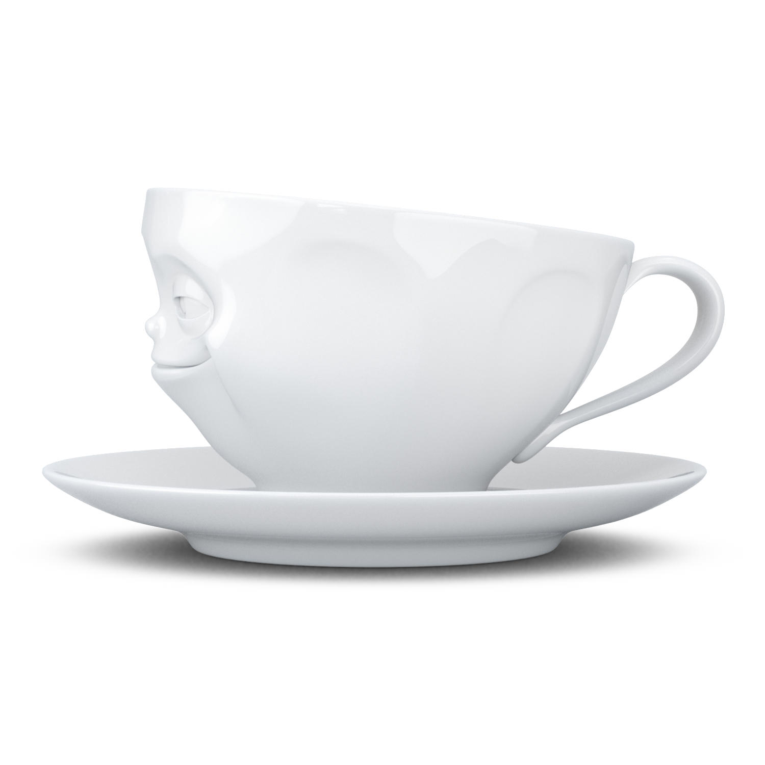 TASSEN Grinning Coffee Cup & Saucer