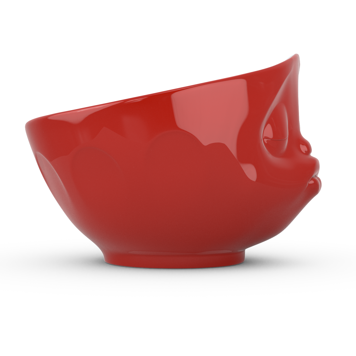 Kissing Face - Red 16 oz. Bowl