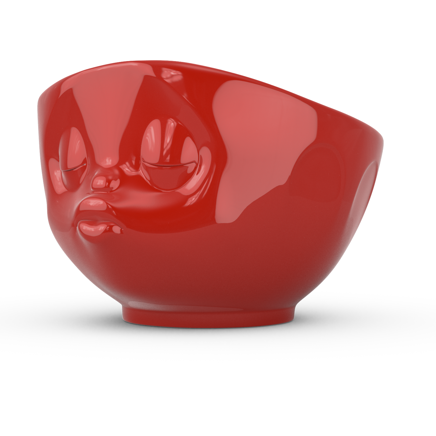 Kissing Face - Red 16 oz. Bowl