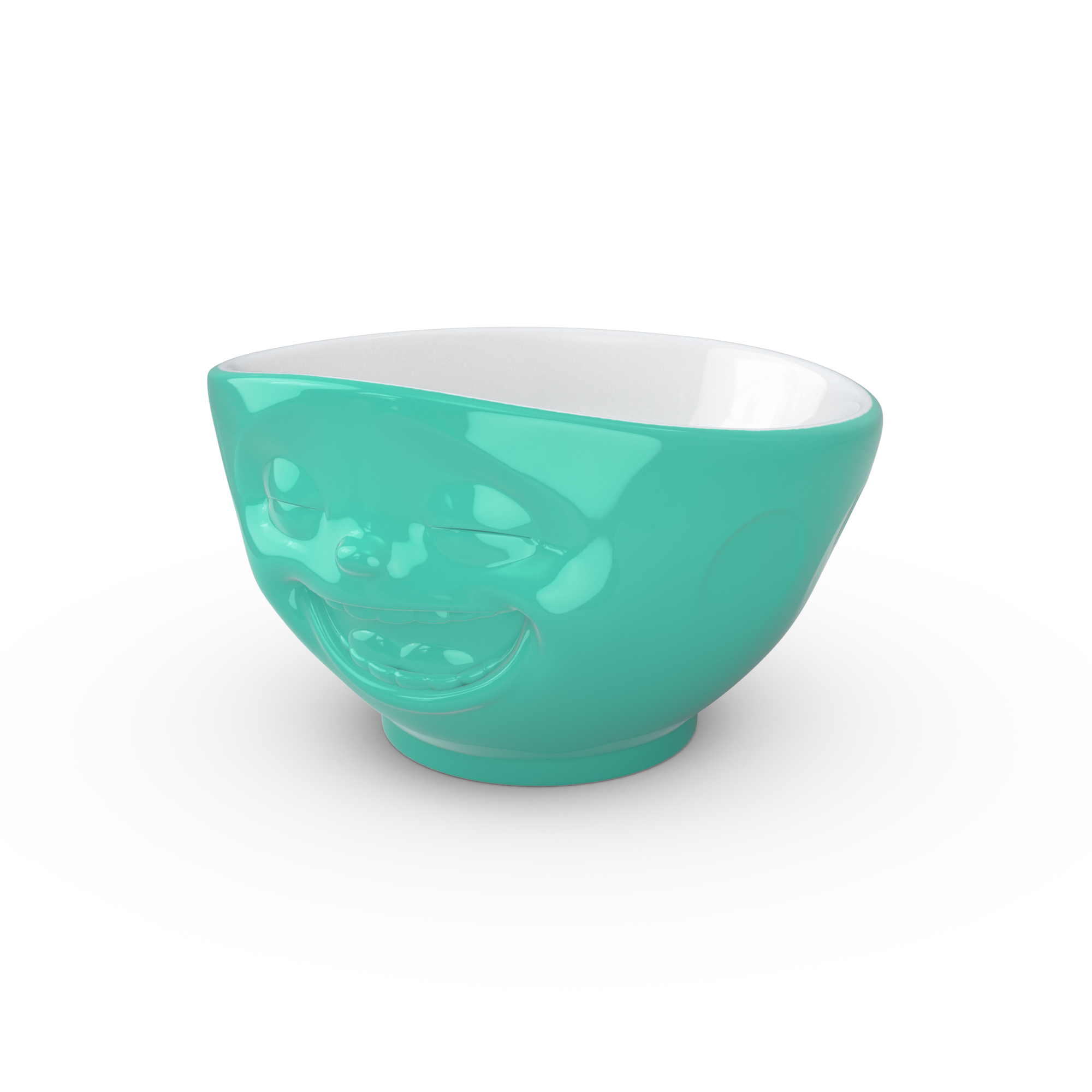 Laughing Face - Mint Green 16 oz. Bowl