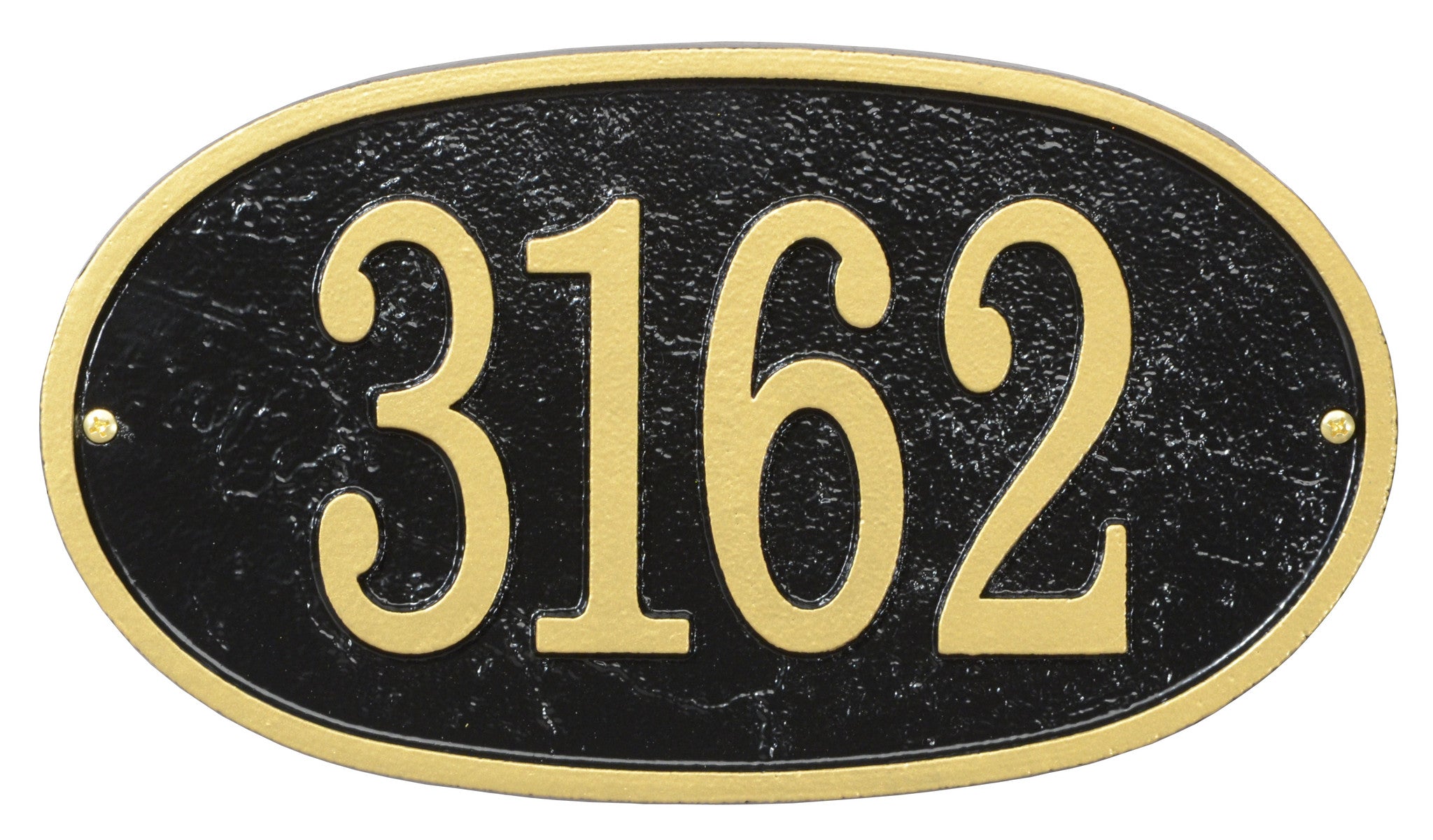 Oval House Numbers Plaque 