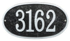 Oval House Numbers Plaque 