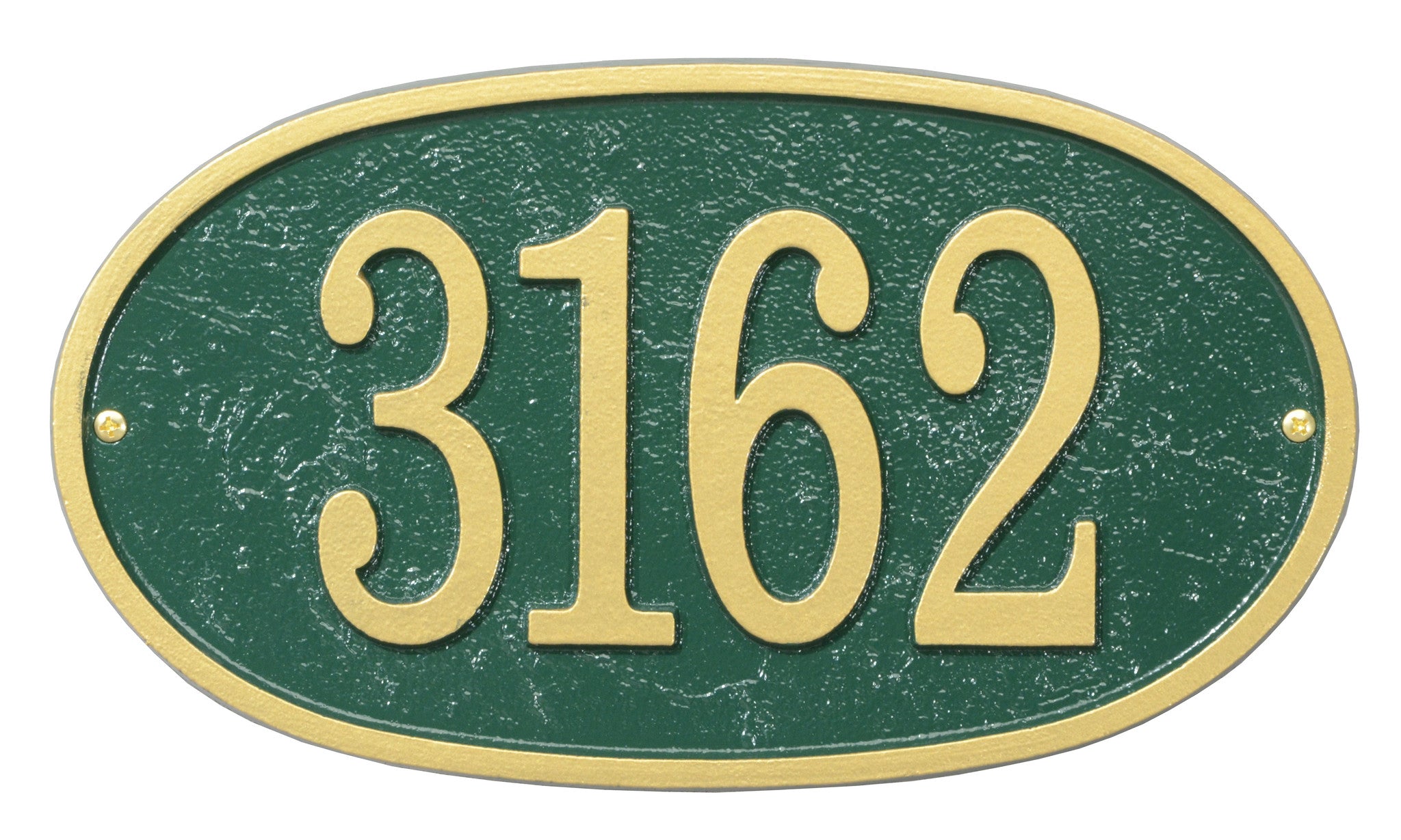 Oval House Numbers Plaque 