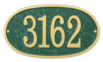 Oval House Numbers Plaque 