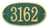 Oval House Numbers Plaque 