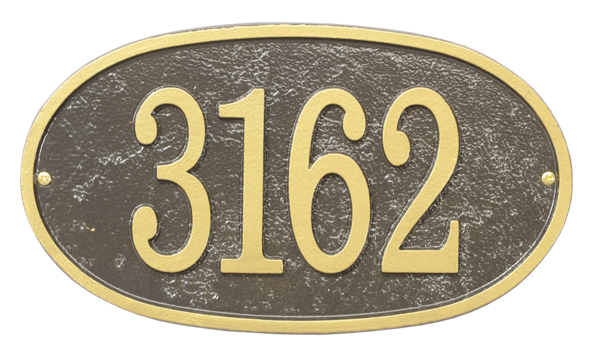 Oval House Numbers Plaque 