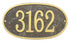 Oval House Numbers Plaque 