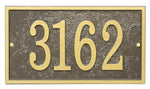 Rectangle House Numbers Plaque 