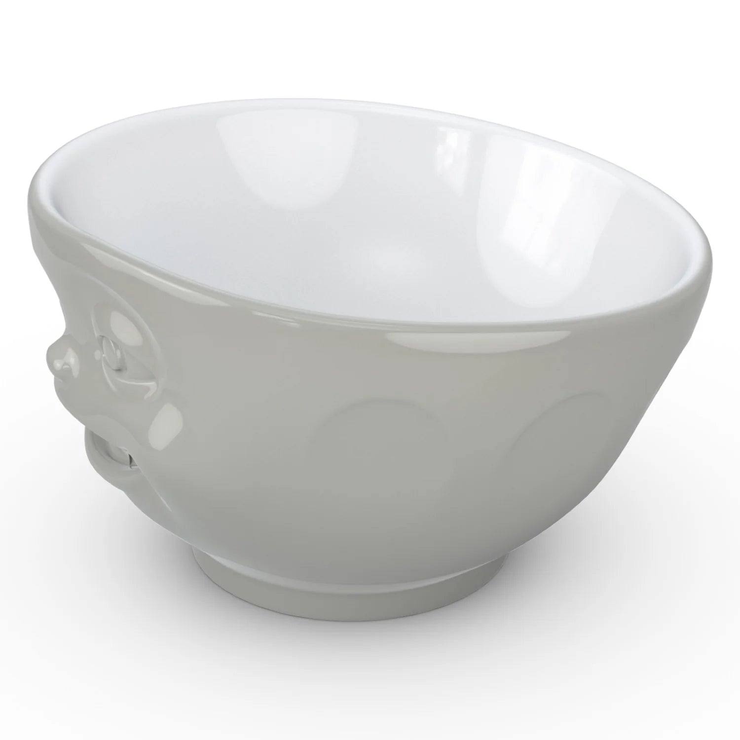 Winking Face - Grey 16 oz. Bowl