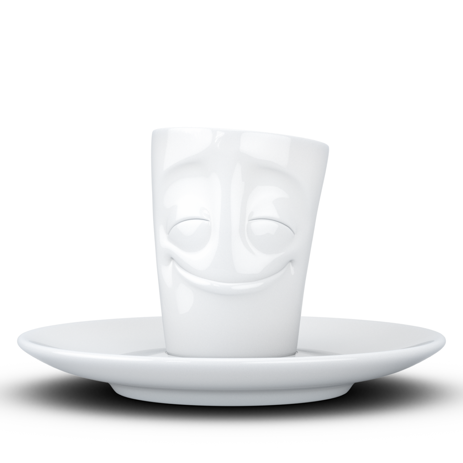 Espresso Cup and Saucer - Cheery Face