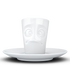 Espresso Cup and Saucer - Baffled Face