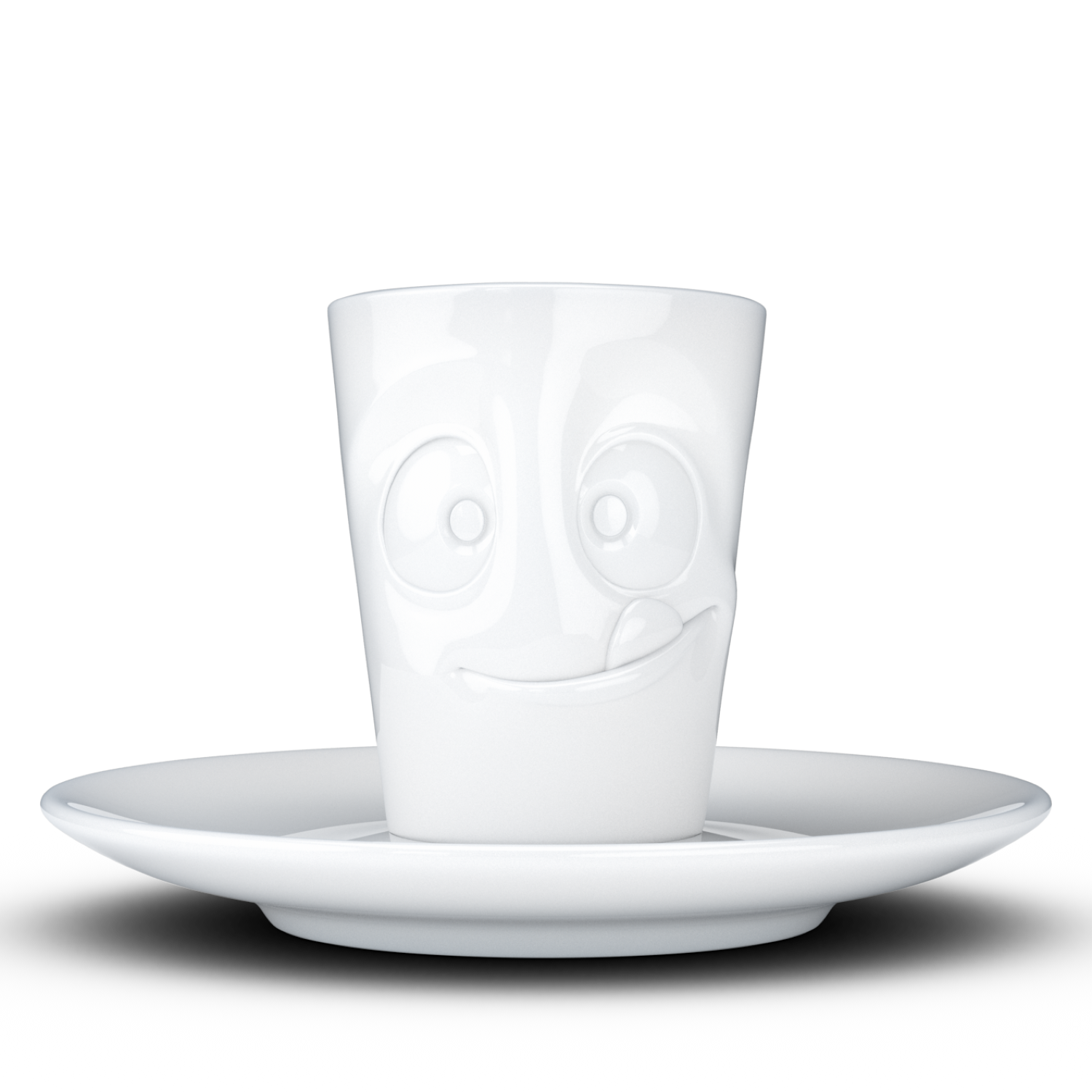 Espresso Cup and Saucer - Tasty Face