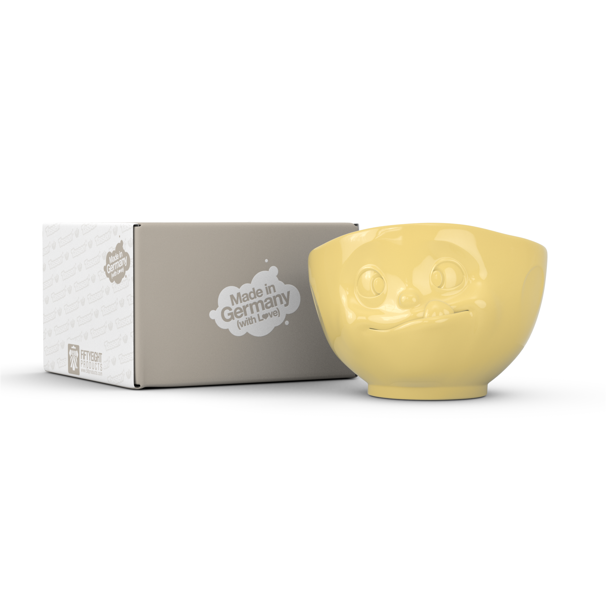 Tasty Face - Yellow 16 oz. Bowl