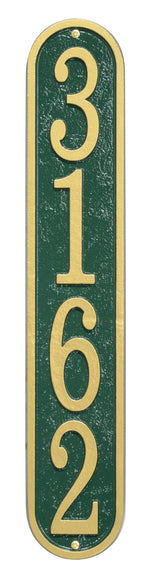 Vertical House Numbers Plaque 