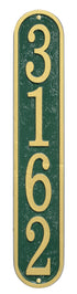Vertical House Numbers Plaque 