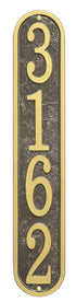 Vertical House Numbers Plaque 