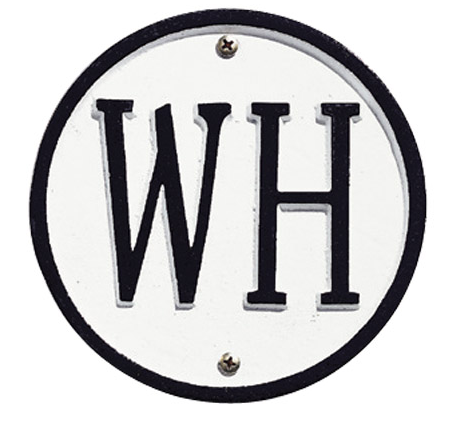 Double Line Wall Address Plaque (Estate Size) 