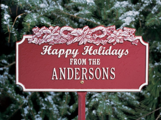 Candy Cane Lawn Plaque 
