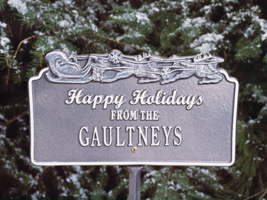 Sleigh Lawn Plaque 