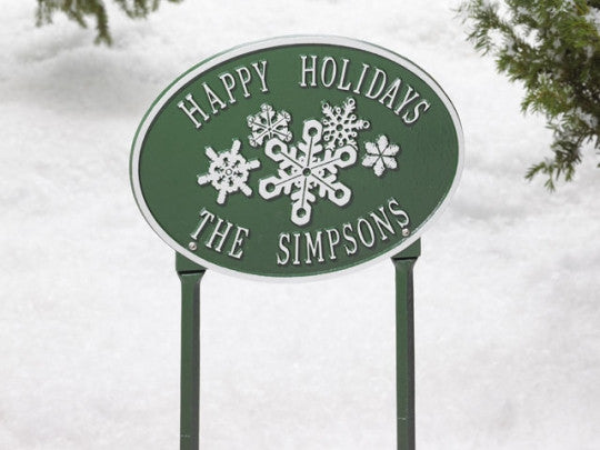 Snowflake Lawn Plaque 